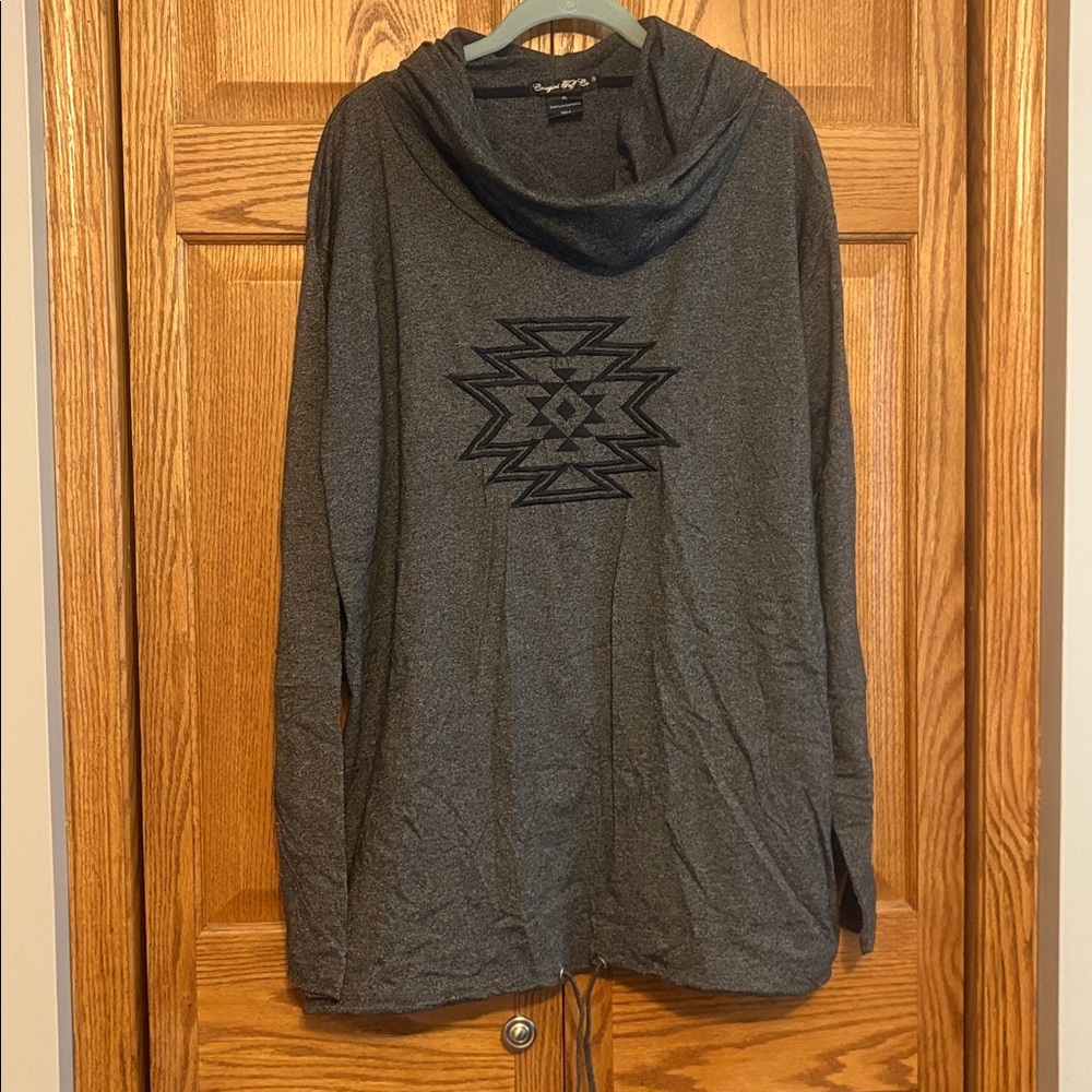 Cowgirl Tuff Charcoal Hoodie